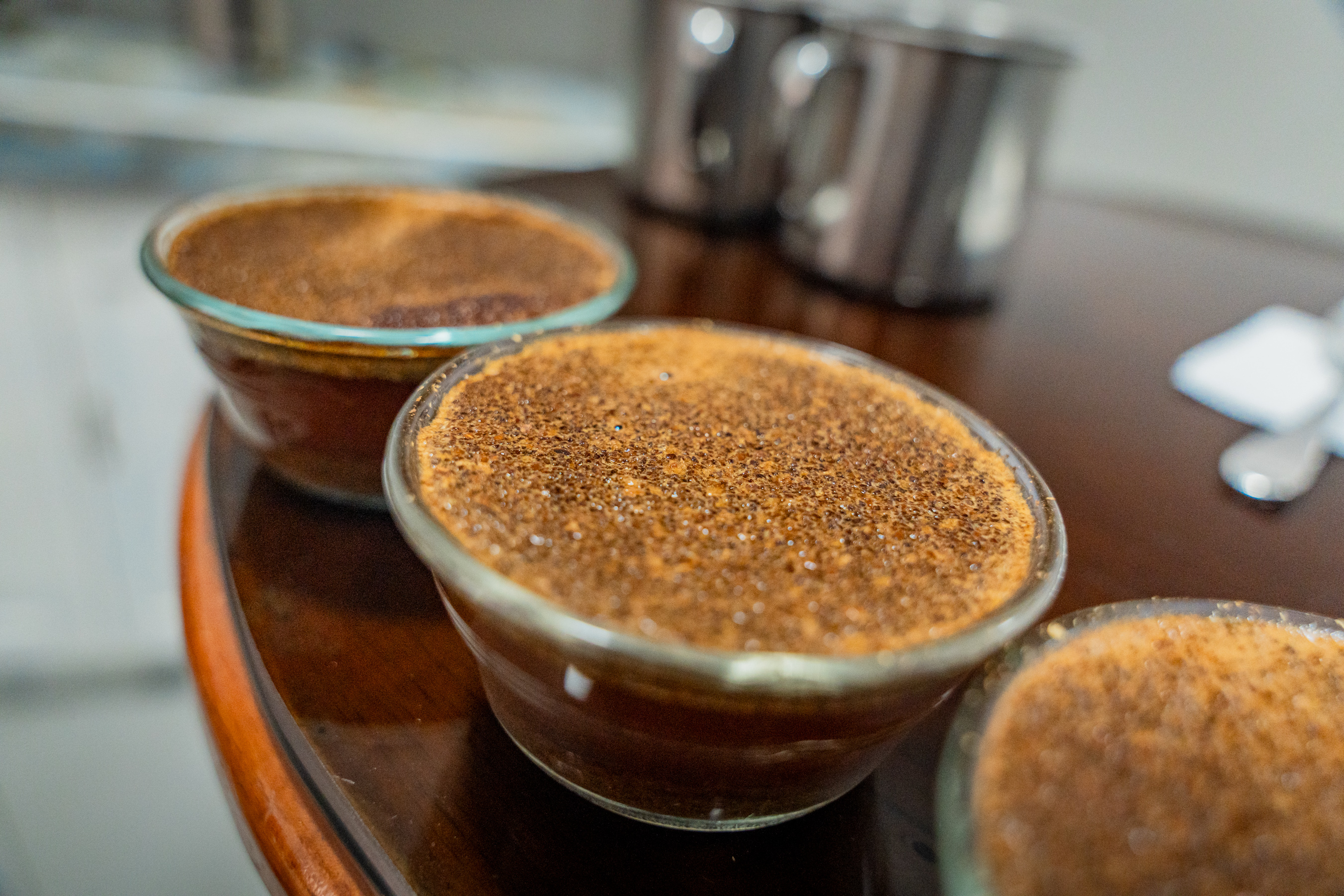 Análisis sensorial en mesa de catación